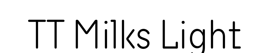 TT Milks Light Font Download Free